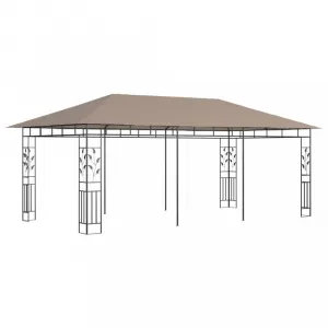 Záhradný altánok s moskytiérou 6 x 3 m Dekorhome Antracit