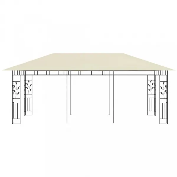 Záhradný altánok s moskytiérou 6 x 3 m Dekorhome Antracit