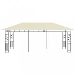 Záhradný altánok s moskytiérou 6 x 3 m Dekorhome Antracit