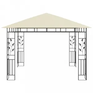Záhradný altánok s moskytiérou 3 x 3 m Dekorhome Antracit