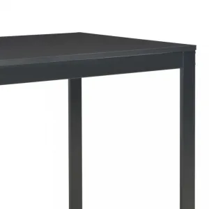 vidaXL Počítačový stôl, čierno dubový 120x60x70 cm