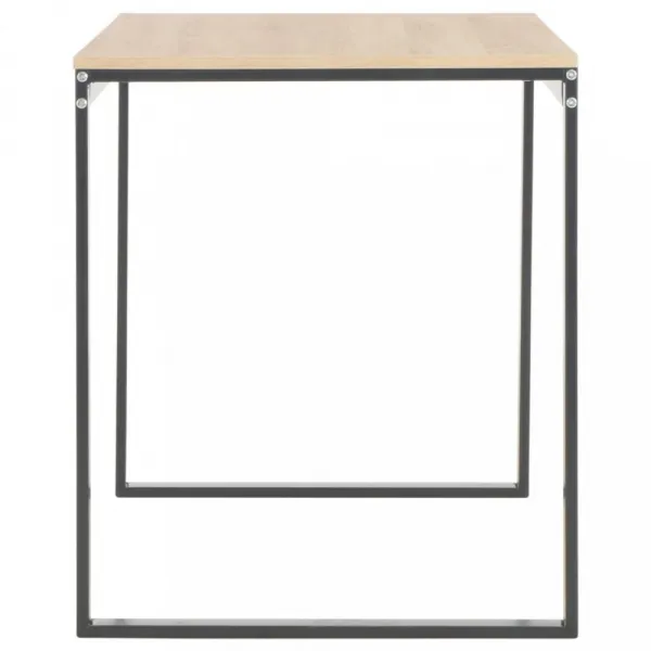 vidaXL Počítačový stôl, čierno dubový 120x60x70 cm