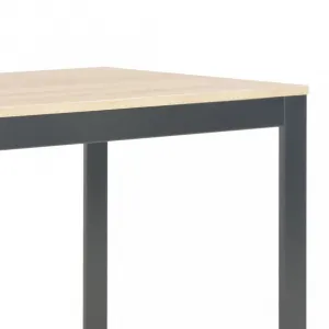 vidaXL Počítačový stôl, čierno dubový 120x60x70 cm