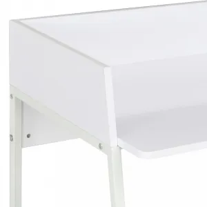 Písací stôl DTD / kov Dekorhome Černá / hnědá