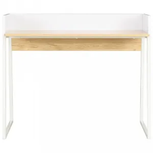 Písací stôl DTD / kov Dekorhome Černá / hnědá