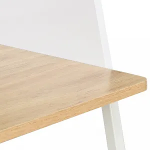 Písací stôl DTD / kov Dekorhome Černá / hnědá