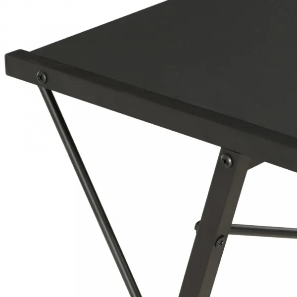 vidaXL Stôl s poličkami, biely 116x50x93 cm