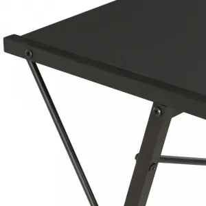 vidaXL Stôl s poličkami, biely 116x50x93 cm