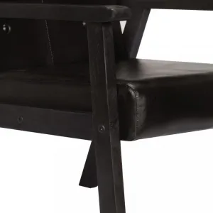 Kreslo pravá koža Dekorhome Šedá