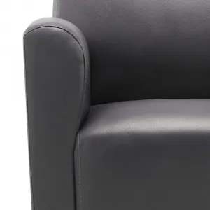 Kreslo umelá koža Dekorhome Šedá