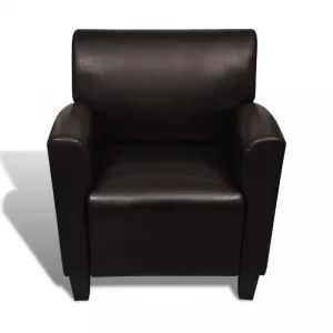 Kreslo umelá koža Dekorhome Šedá