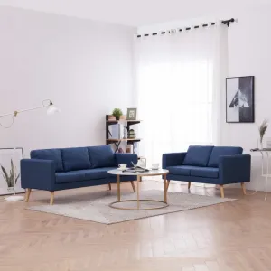 Sedacia súprava 2ks látka/drevo Dekorhome Černá