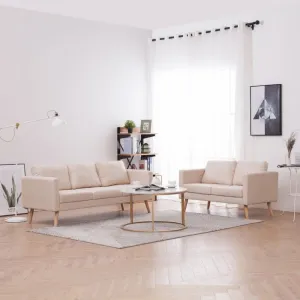 Sedacia súprava 2ks látka/drevo Dekorhome Černá