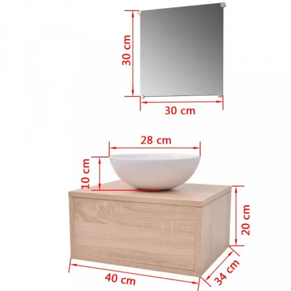 Kúpeľňový set 3 ks Dekorhome Černá