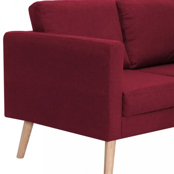 Dvojmiestna pohovka látka Dekorhome Černá