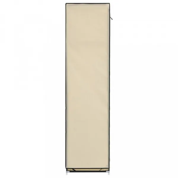 vidaXL Šatník s priehradkami a tyčami hnedý látkový 150x45x175 cm
