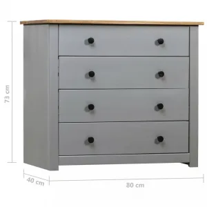 Komoda so 4 zásuvkami Dekorhome Bílá