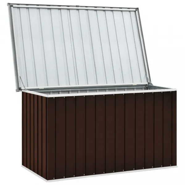 Záhradný úložný box 149x99x93 cm oceľ Dekorhome Šedá