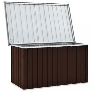 Záhradný úložný box 149x99x93 cm oceľ Dekorhome Šedá