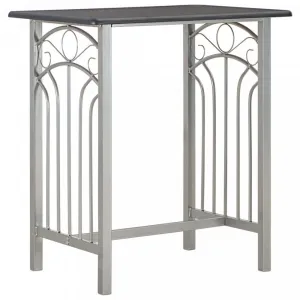 Barový set kov / MDF / drevo Dekorhome Černá / šedá