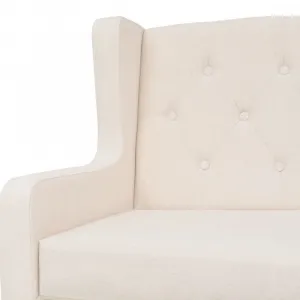 Kreslo látka / drevo Dekorhome Šedá