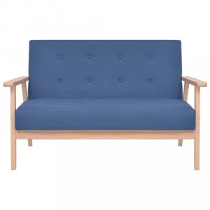 Dvojmiestna sedačka textil / drevo Dekorhome