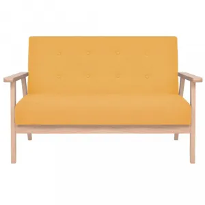 Dvojmiestna sedačka textil / drevo Dekorhome