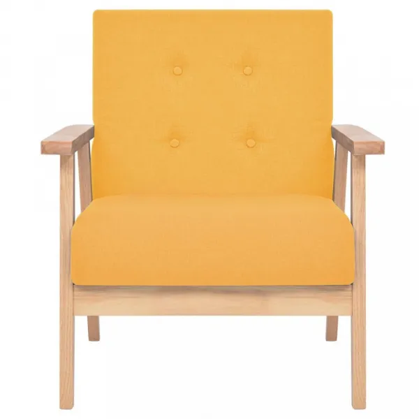 Kreslo textil / drevo Dekorhome Světle šedá