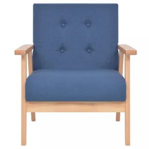 Kreslo textil / drevo Dekorhome Světle šedá