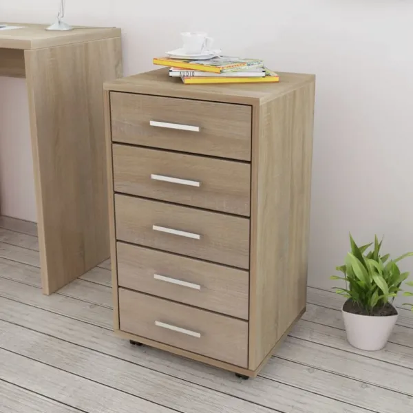 Kancelársky kontajner DTD / MDF Dekorhome Bílá