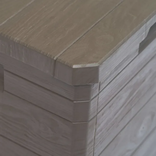 Záhradný úložný box 90 l Dekorhome Šedá