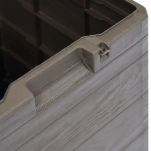 Záhradný úložný box 90 l Dekorhome Šedá