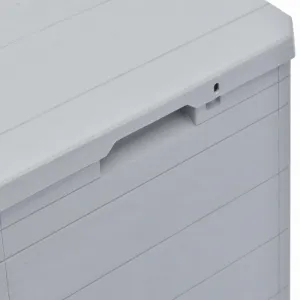 Záhradný úložný box 90 l Dekorhome Šedá