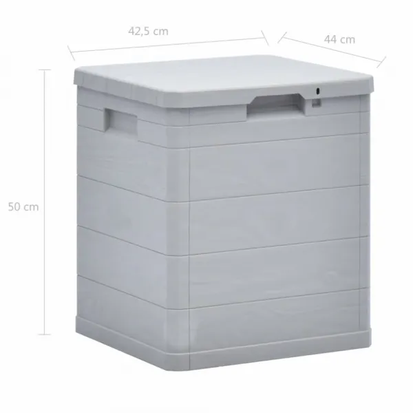 Záhradný úložný box 90 l Dekorhome Šedá