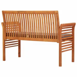 Záhradná lavica 120cm akáciové drevo Dekorhome Šedá