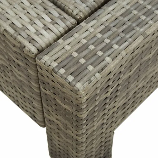 Dvojité záhradné ležadlo Dekorhome Černá