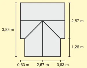 Skleník SIRIUS číre sklo 3 mm Dekorhome Černá