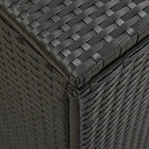Záhradný úložný box polyratan Dekorhome Šedá