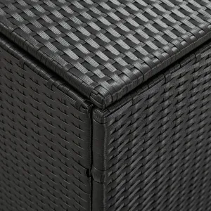 Záhradný úložný box 180 x 90 x 75 cm polyratan Šedá