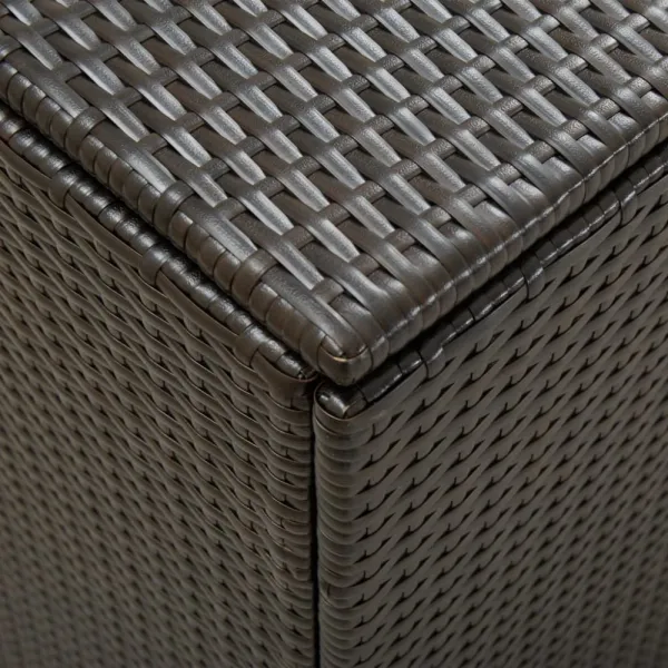 Záhradný úložný box 180 x 90 x 75 cm polyratan Šedá