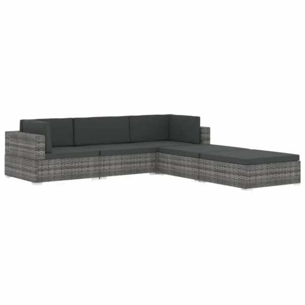 Čiastková podnožka MAGDALENA Dekorhome Černá