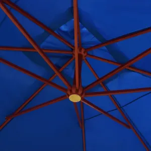 Závesný slnečník 400 x 300 cm Dekorhome Černá