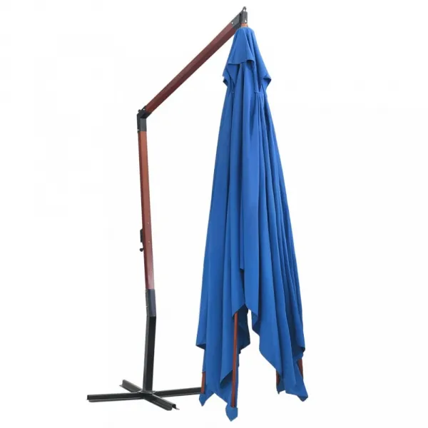 Závesný slnečník 400 x 300 cm Dekorhome Černá