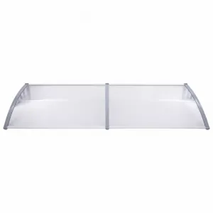 Strieška nad dvere 240 x 80 cm polykarbonát Dekorhome Černá