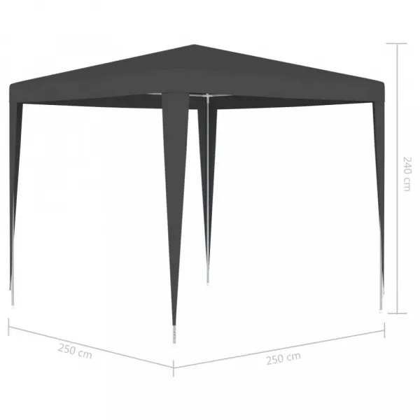 Párty stan 2,5 x 2,5 m Dekorhome Bílá