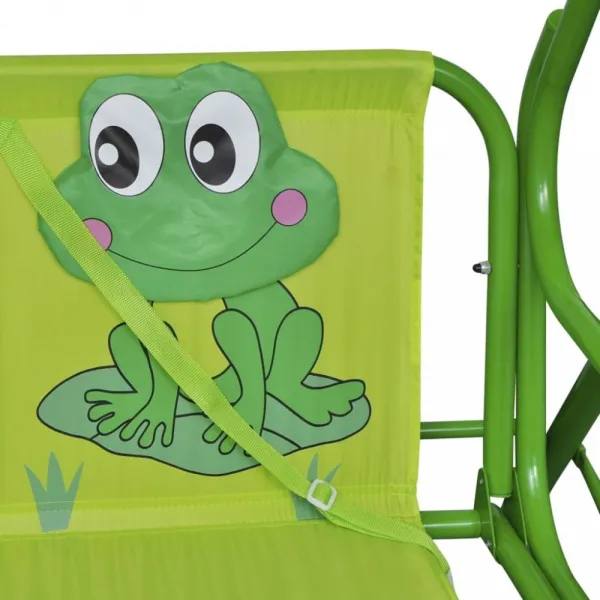 Detská záhradná hojdačka Dekorhome Zelená