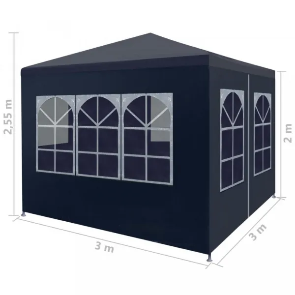 Párty stan 3 x 3 m Dekorhome Modrá