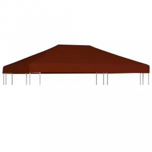 Strecha na altánok 310 g / m² 3 x 4 m Dekorhome Hnědá