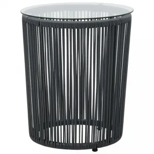 Záhradný jedálenský set 3 ks Dekorhome Černá