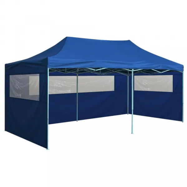 Skladacia party stan s bočnicami 3 x 6 m Dekorhome Modrá